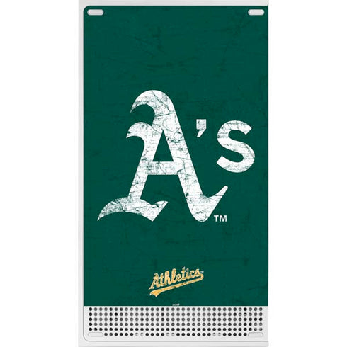 MLB Oakland Athletics - Solid Distressed Xbox Series S Console Skin